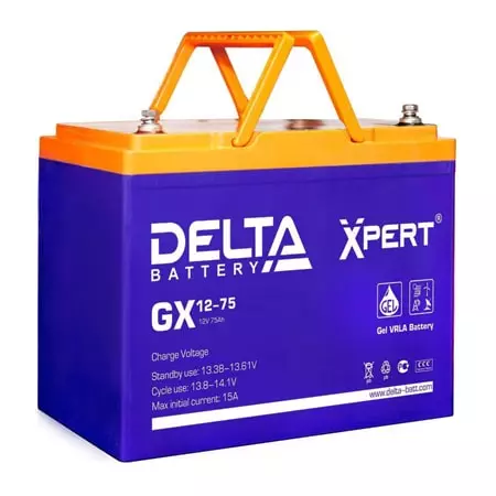 Аккумуляторная батарея Delta Delta GX 12-75 Xpert