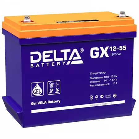Аккумуляторная батарея Delta Delta GX 12-55 Xpert