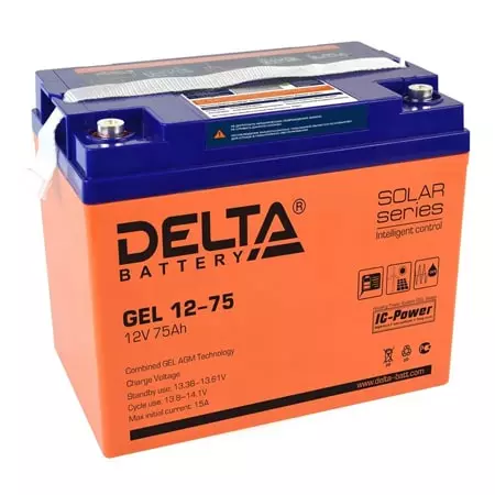 Аккумуляторная батарея Delta Delta GEL 12-75