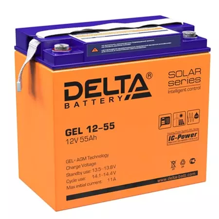 Аккумуляторная батарея Delta Delta GEL 12-55